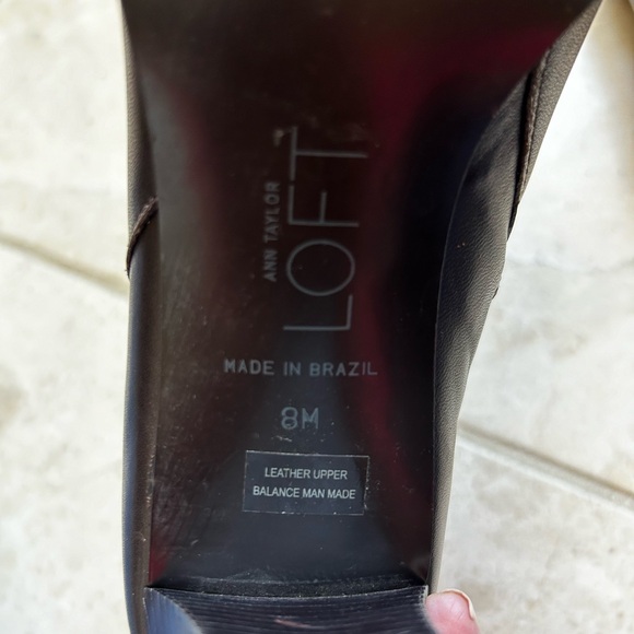 Ann Taylor LOFT brown leather boots Size 8 - Picture 4 of 12